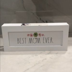 Rae Dunn Best mom every wooden sign